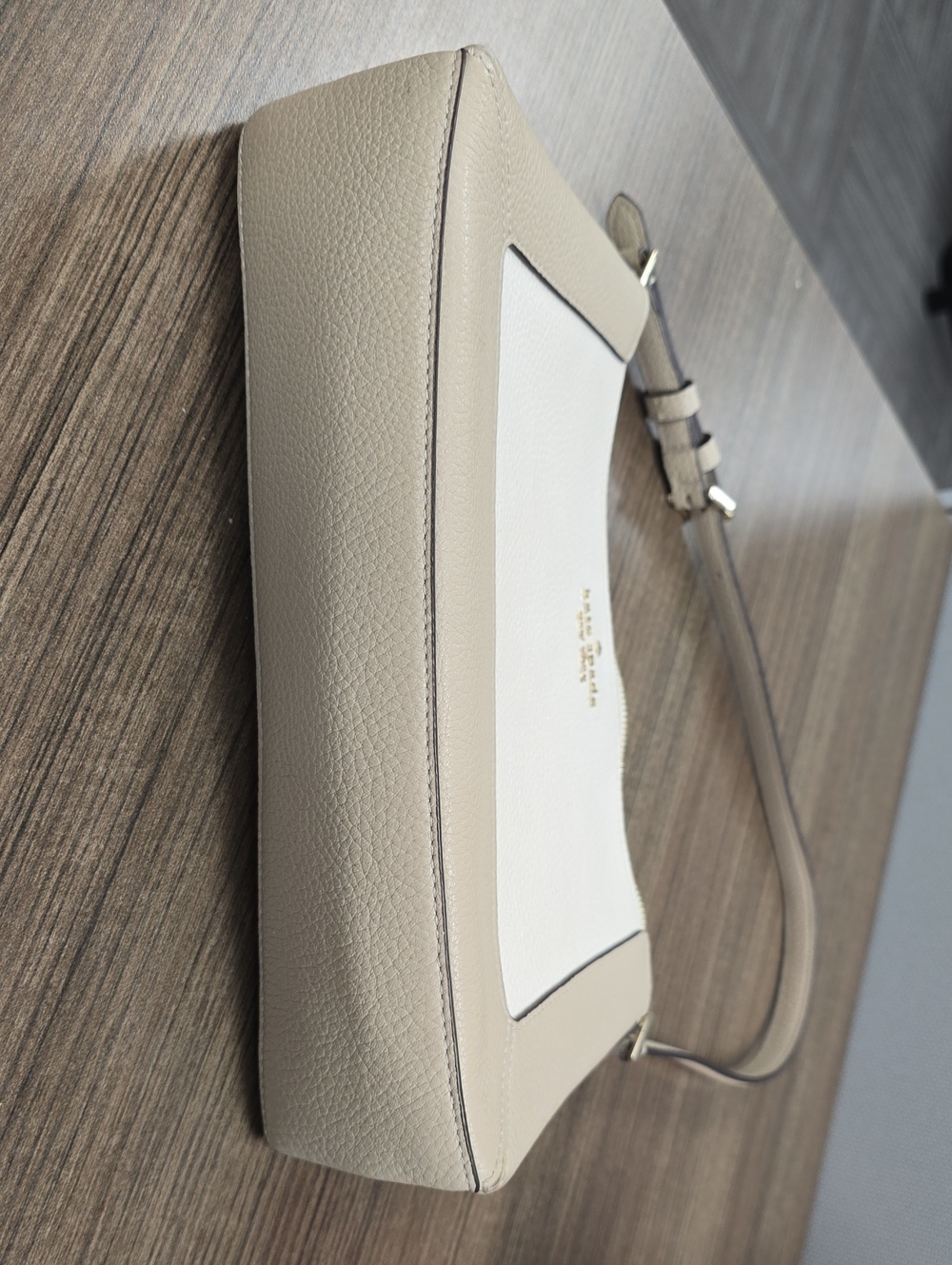 kate spade Two-Tone Beige & Cream Crossbody New York Lena Small Shoulder Bag - Picture 2 of 9